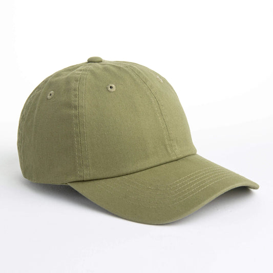 Green baseball cap on a white background