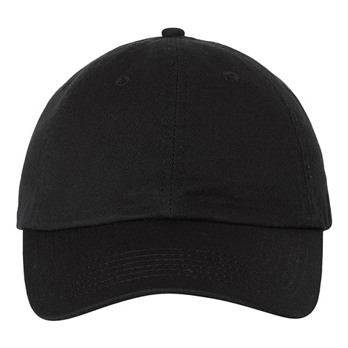 Black baseball cap on a white background